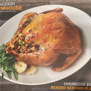 Modern Farmhouse 21 Inch Turkey Platter